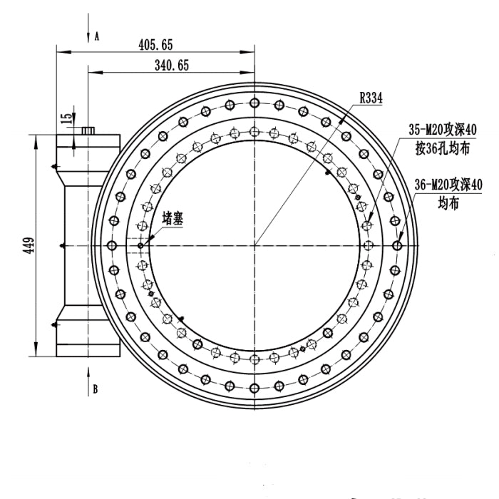 21 Inch Turbine Worm Gear SE21 Enclosed Slew Drive Single Axis Hydraulic Motor Slewing Drive for Crane Heavy Load Trasporter