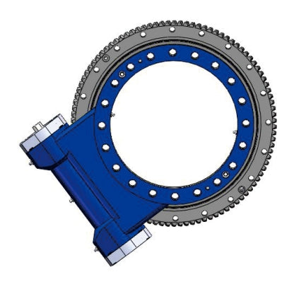 17 Inch Open Slew Drive Single Axis Worm Gear S17 Slewing Drive With Hydraulic Motor for Truck Crane