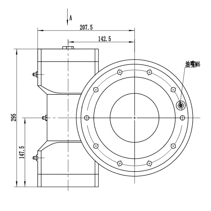 7 Inch High Quality Worm Gear W7 Open Slew Drive Single Axis Hydraulic Motor Slewing Drive for Aerial Working