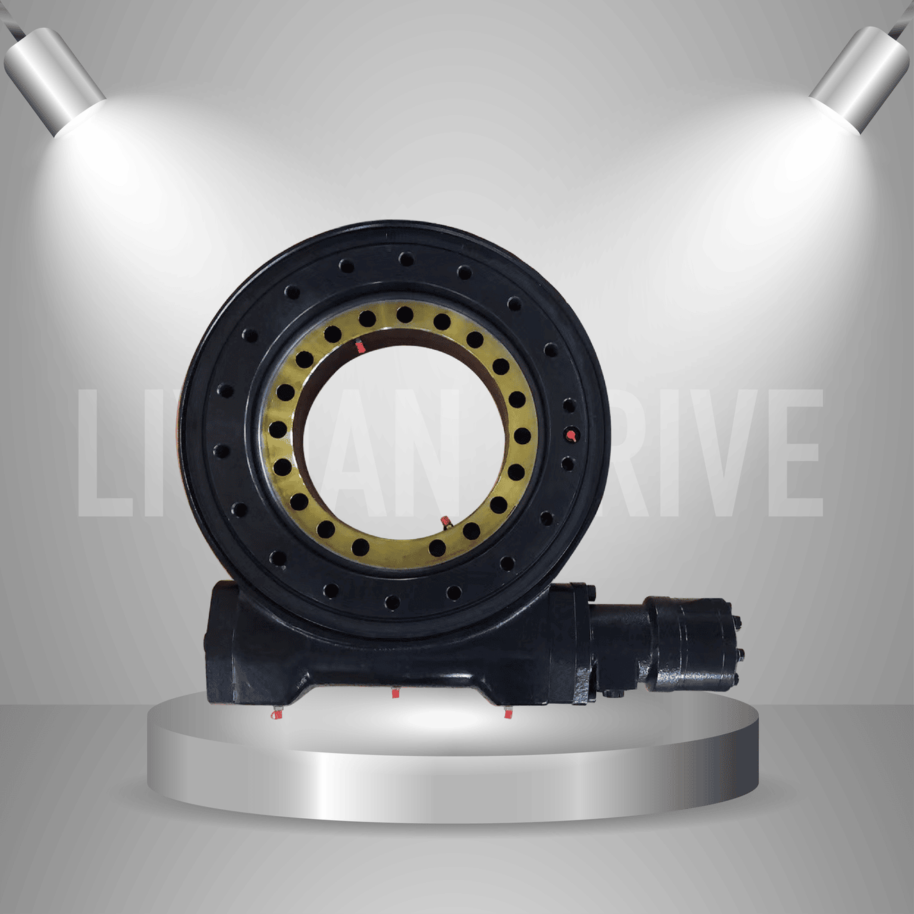 12 Inch Turbine Worm Gear WEA12 Enclosed Slew Drive Single Axis Hydraulic Motor Slewing Drive for Side Loading Cement Mixer