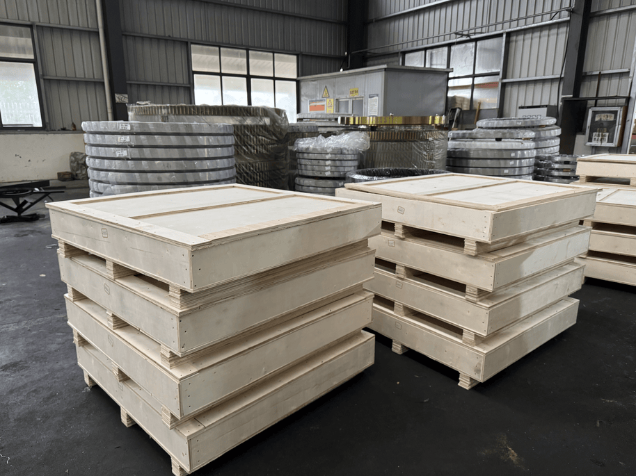 Secure Export Packaging Solution for Large Diameter Slewing Bearings