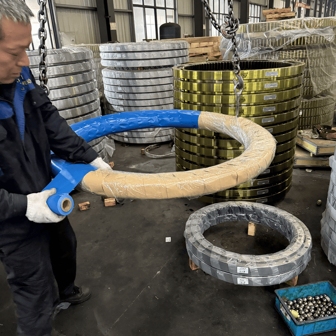 Slewing Bearing with Inner Teeth Circle Slew Circle HSN1600 Single Roll Swing Bearing