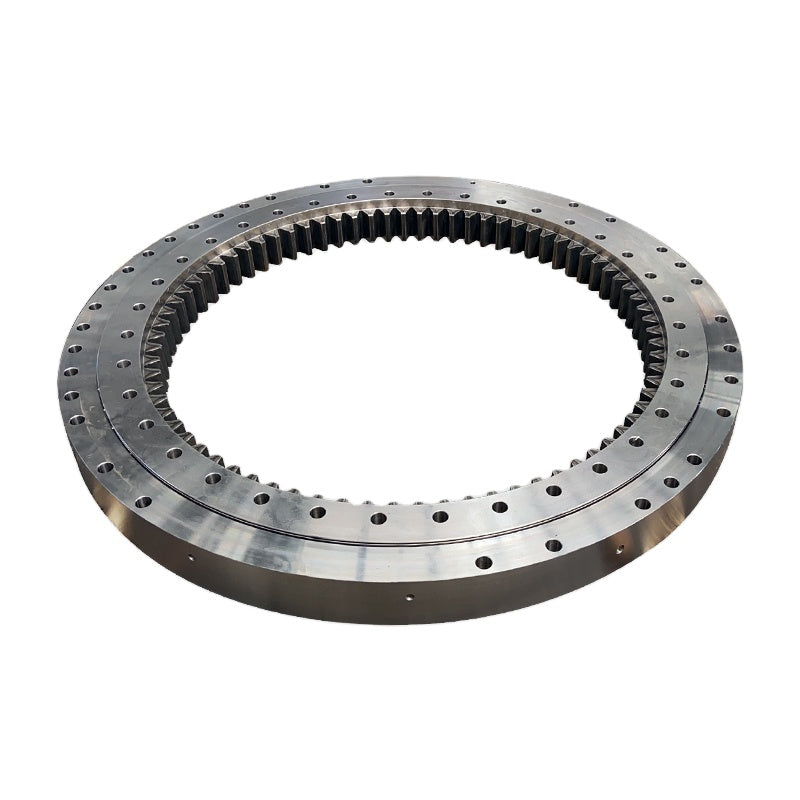 Single row slewing bearing with external gear for wind turbine and solar tracker