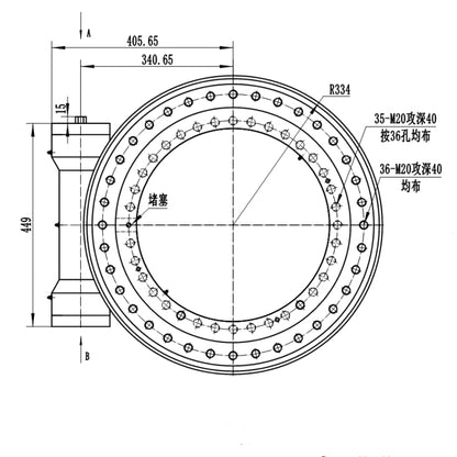21 Inch Turbine Worm Gear SE21 Enclosed Slew Drive Single Axis Hydraulic Motor Slewing Drive for Crane Heavy Load Trasporter