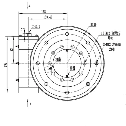 7 Inch High Quality Worm Gear SE7 Enclosed Slew Drive Single Axis Slewing Drive with  Hydraulic Motor