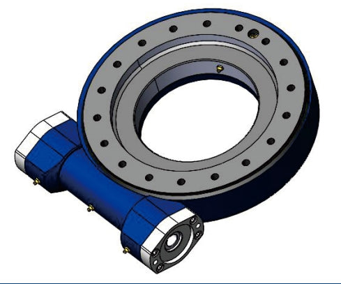 12 Inch Turbine Worm Gear SE12 Enclosed Slew Drive Single Axis Hydraulic Motor Slewing Drive for Crane Heavy Load Trasporter