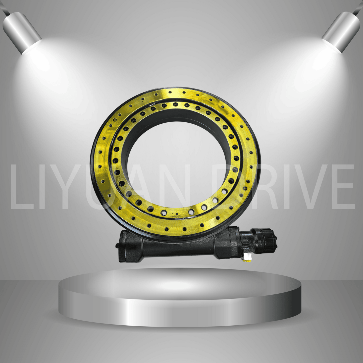 12 Inch Turbine Worm Gear SE12 Enclosed Slew Drive Single Axis Hydraulic Motor Slewing Drive for Crane Heavy Load Trasporter