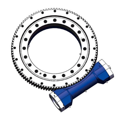 17 Inch Open Slew Drive Single Axis Worm Gear S17 Slewing Drive With Hydraulic Motor for Truck Crane