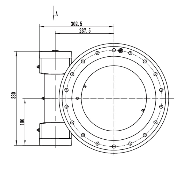 14 Inch Turbine Worm Gear W14 Open Slew Drive Single Axis Hydraulic Motor Slewing Drive for Most Favorable Price