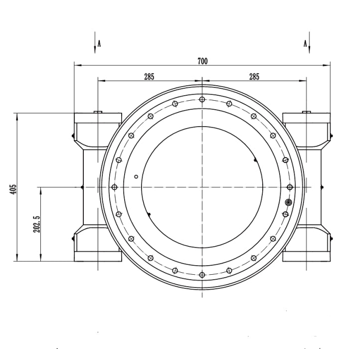 17 Inch Double Dual Worm Slewing Drive Solar Tracker for Excavator WEA17-2 With Hydraulic Motor Electric Motor Rotary Drive