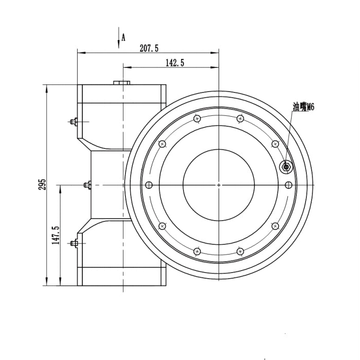 7 Inch Low Price High Quality Worm Gear WEA7 Enclosed Slew Drive Single Axis Hydraulic Motor Slewing Drive