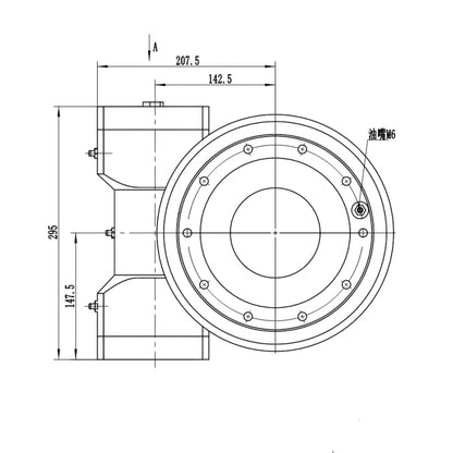 7 Inch Low Price High Quality Worm Gear WEA7 Enclosed Slew Drive Single Axis Hydraulic Motor Slewing Drive