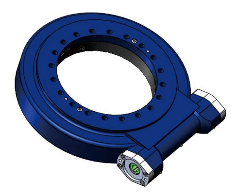 12 Inch Turbine Worm Gear WEA12 Enclosed Slew Drive Single Axis Hydraulic Motor Slewing Drive for Side Loading Cement Mixer
