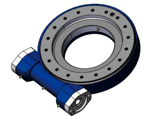Big Diameter WE28 Heavy Load Enclosed Housing Worm Gear Slew Drive with Hydraulic Motor for Crane Machine