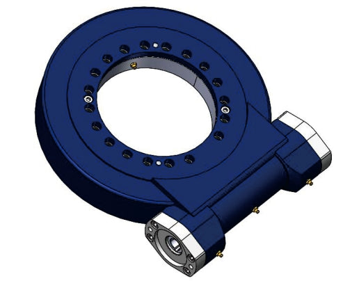 Big Diameter WE28 Heavy Load Enclosed Housing Worm Gear Slew Drive with Hydraulic Motor for Crane Machine