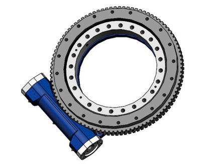 14 Inch Turbine Worm Gear W14 Open Slew Drive Single Axis Hydraulic Motor Slewing Drive for Most Favorable Price